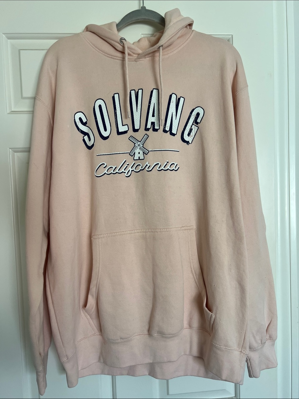 Solvang California Women's Pale Pink Pullover Hoodie